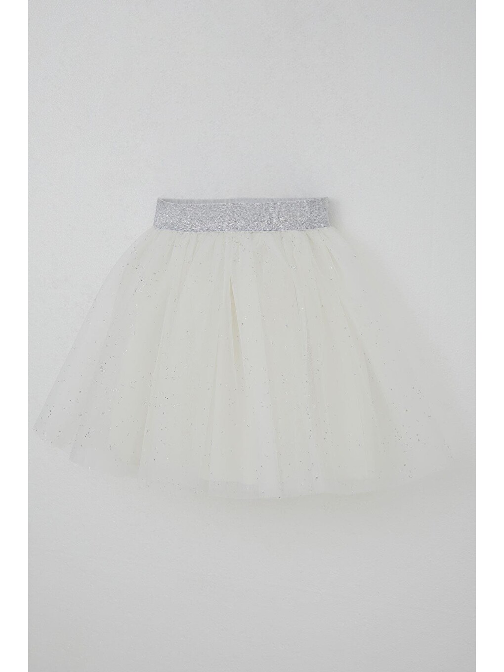 Kız Çocuk Tütü Etek Sim Detaylı Beyaz (5-10 Yaş)-2