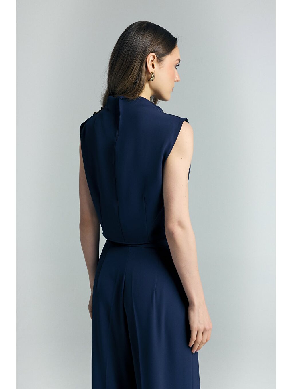 Talia Bluz - Lacivert-7