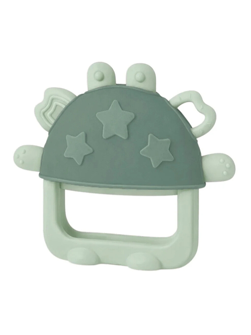 Crabby Tutma Halkalı Silikon Diş Kaşıyıcı Soft Yeşil