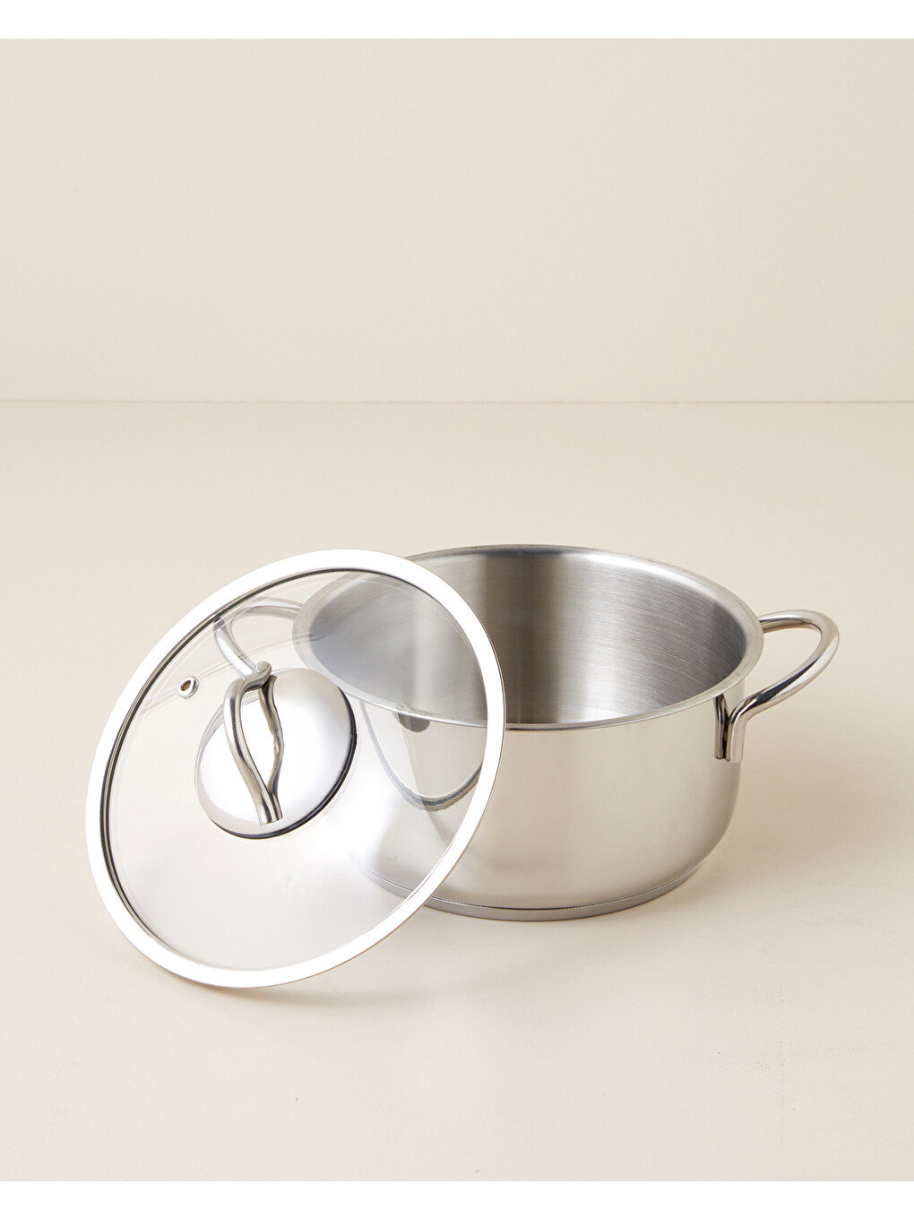 Gri Siena Çelik 6 Parça Tencere Seti 14 - 16 - 18 Cm Silver-4