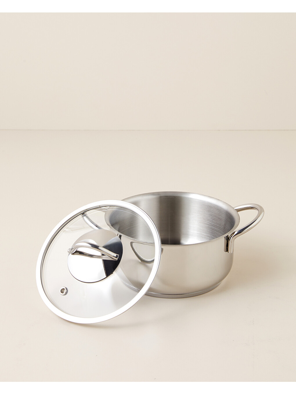 Gri Siena Çelik 6 Parça Tencere Seti 14 - 16 - 18 Cm Silver-5