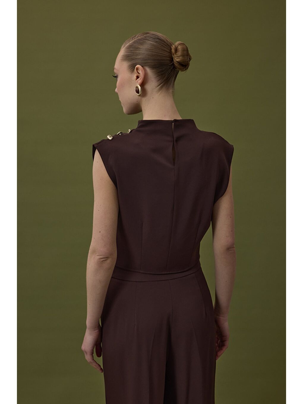 Kahverengi Talia Bluz - Kahve-6