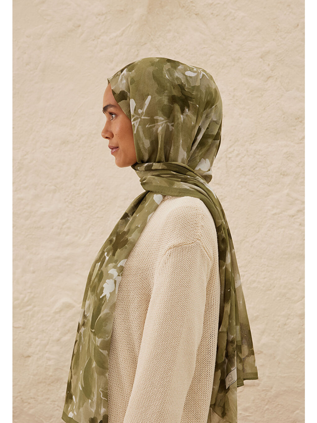 Lizzy Desen Rami Şal Haki-2