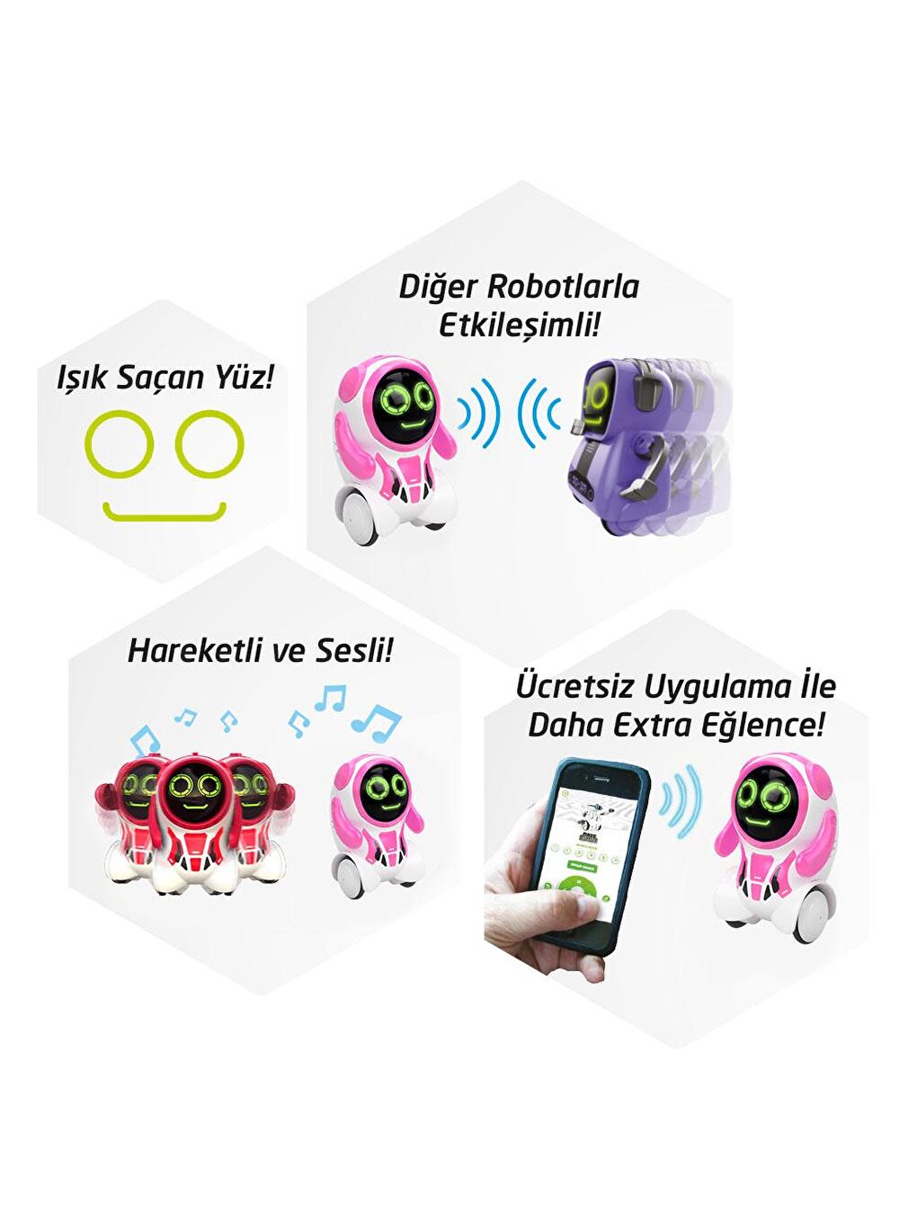 Silverlit Karışık Pokibot Robot Pembe - 5