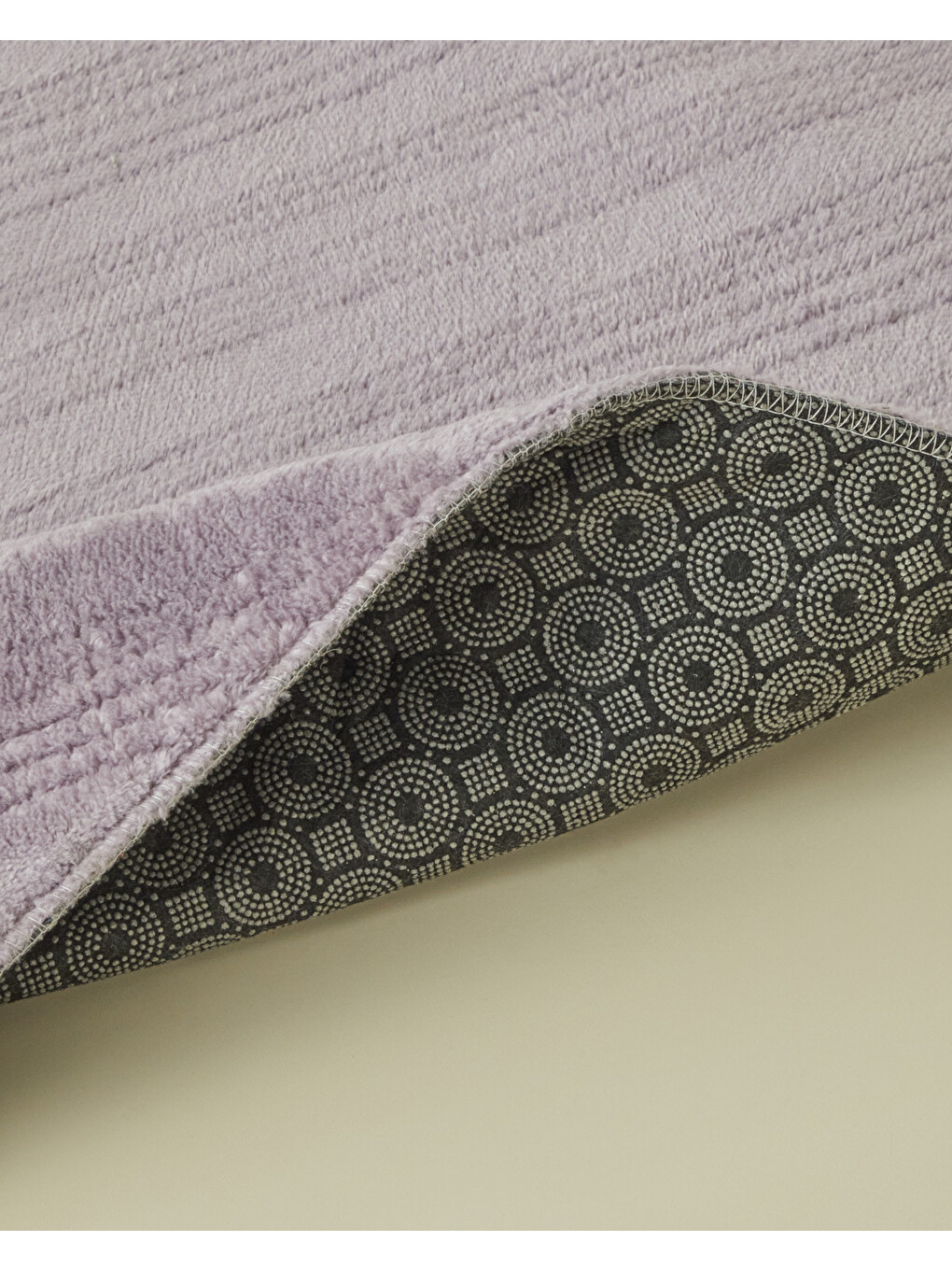 Stripe Line Kaydırmaz Taban Banyo Paspası Seti 60x100 Cm + 50x60 Cm Lila-2