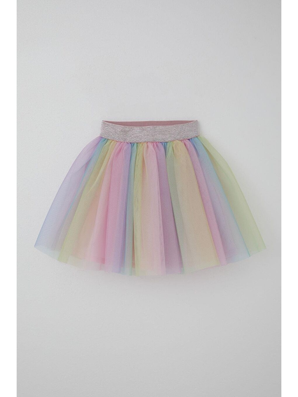 Kız Çocuk Tütü Etek Renkli Tüllü Karışık Renk (5-10 Yaş)-1