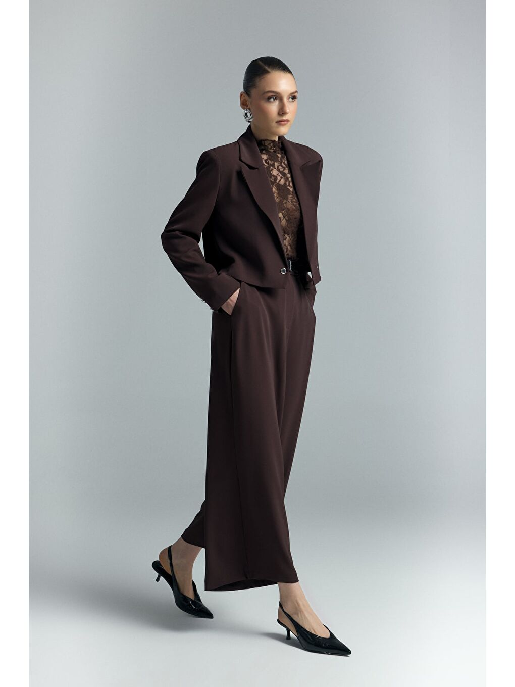 Kahverengi Mari Pantolon - Kahve