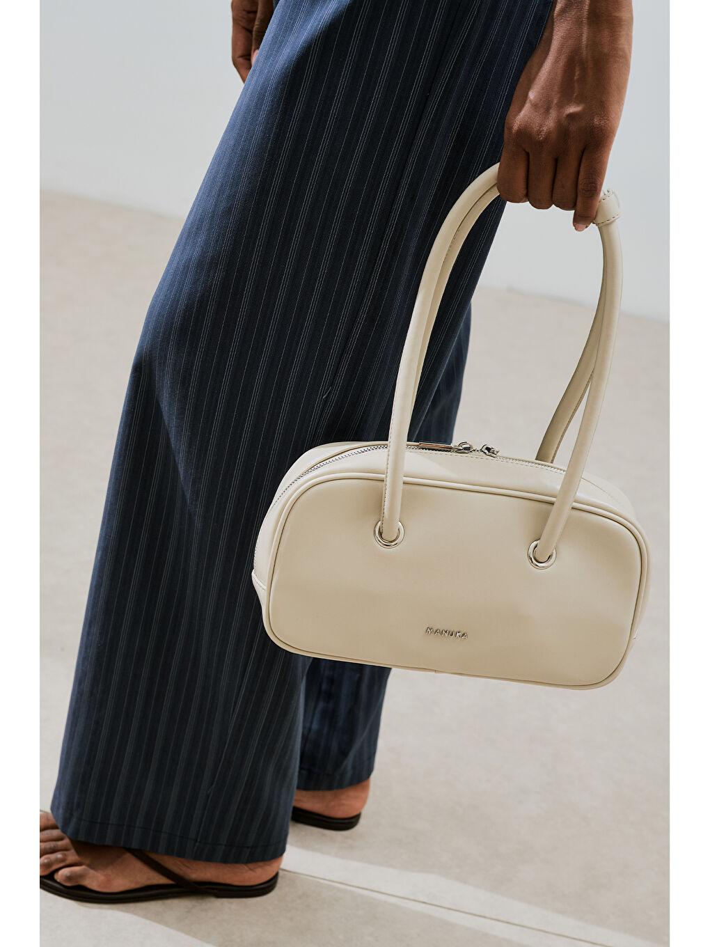 Bej Kyomı Bowling Çanta Stone-1