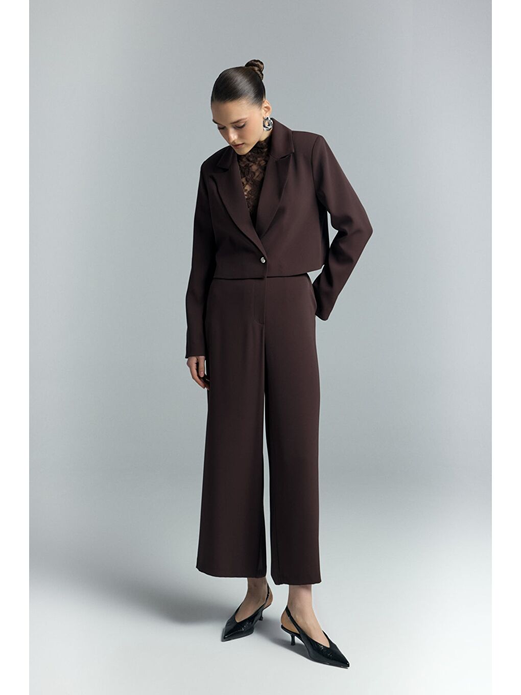 Kahverengi Mari Pantolon - Kahve-1