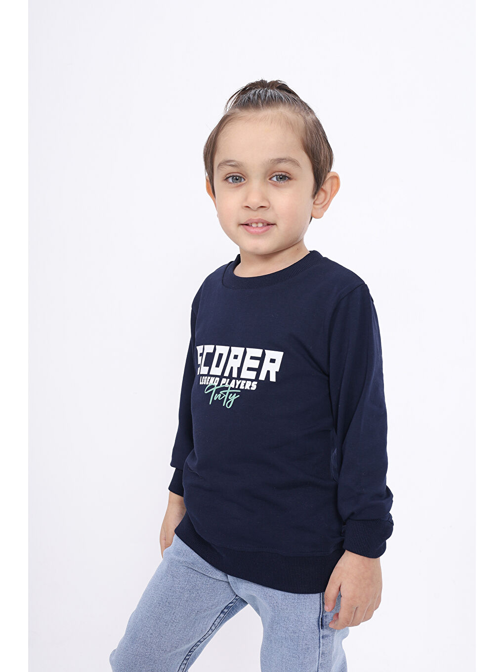 Toontoykids Lacivert Erkek Çocuk Baskılı Sweatshirt