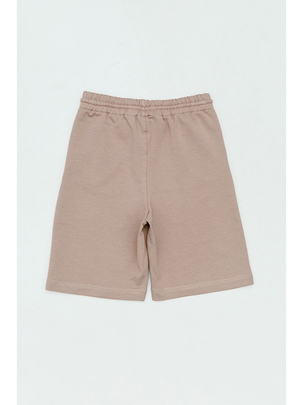 Bej Stay Strong Baskılı Erkek Çocuk Şort-1
