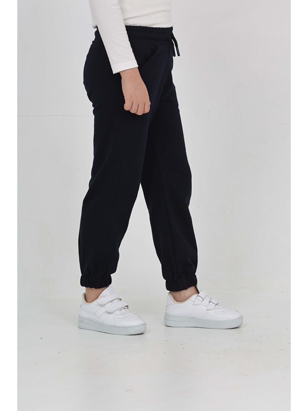 Lacivert Kız Çocuk Tonaton Nakışlı Eşofman Alt-2