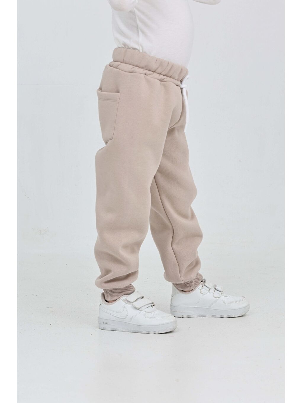 Bej Erkek Çocuk T Nakışlı Eşofman Alt-3