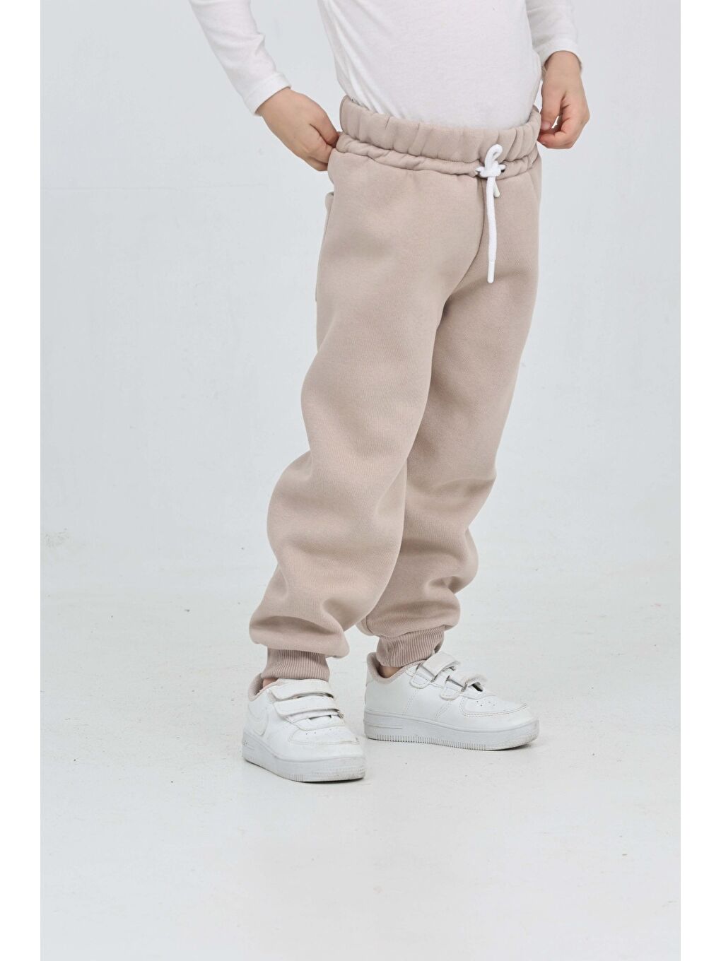 Bej Erkek Çocuk T Nakışlı Eşofman Alt-5