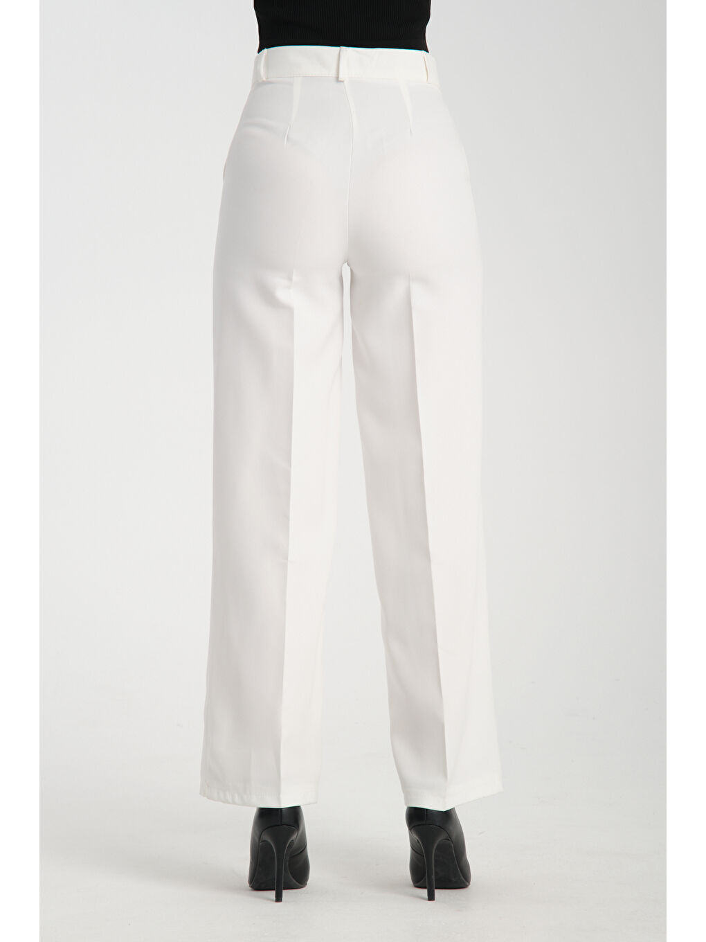 Ekru Kadın Palazzo Oversize Pantolon 2983-3