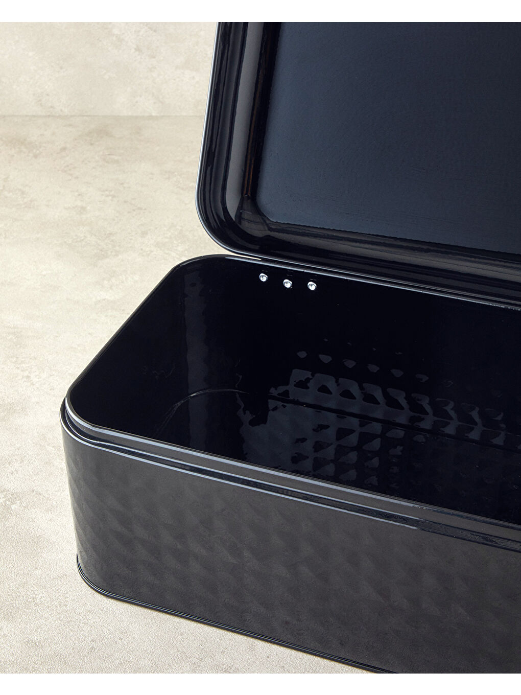 Salina Metal 4'lü Saklama Kabı 1.3 L x 9 L Siyah-3