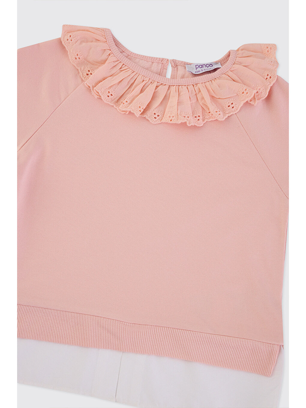 Pembe Kız Çocuk Pudra Sweatshirt-2