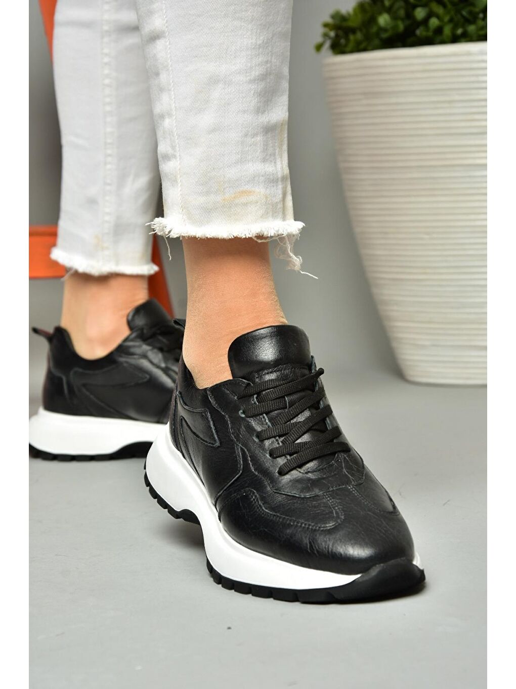 S5407501 Siyah Kadın Sneakers-2