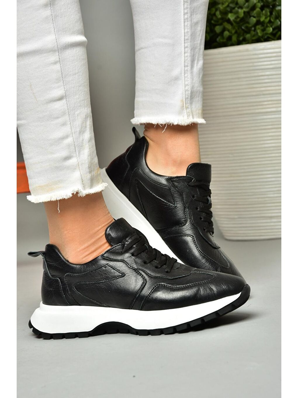 S5407501 Siyah Kadın Sneakers-3