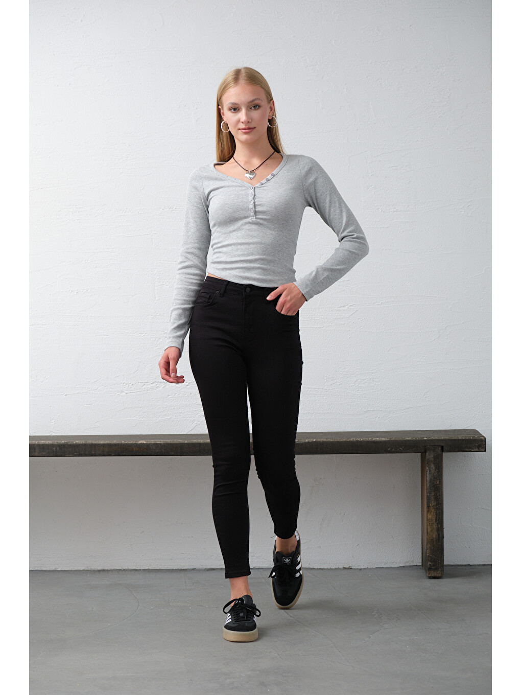 Siyah Süper Esnek Kumaş Pamuk Saten Jegging Kadın Skinny Dar Paça 5 Cep Pantolon @Carpi-3