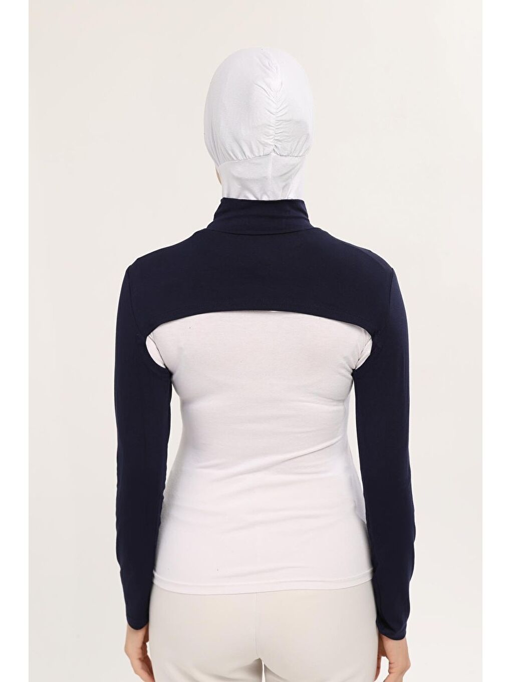 Lacivert Balıkçı Yakalı Boyunluklu Kolluk-3