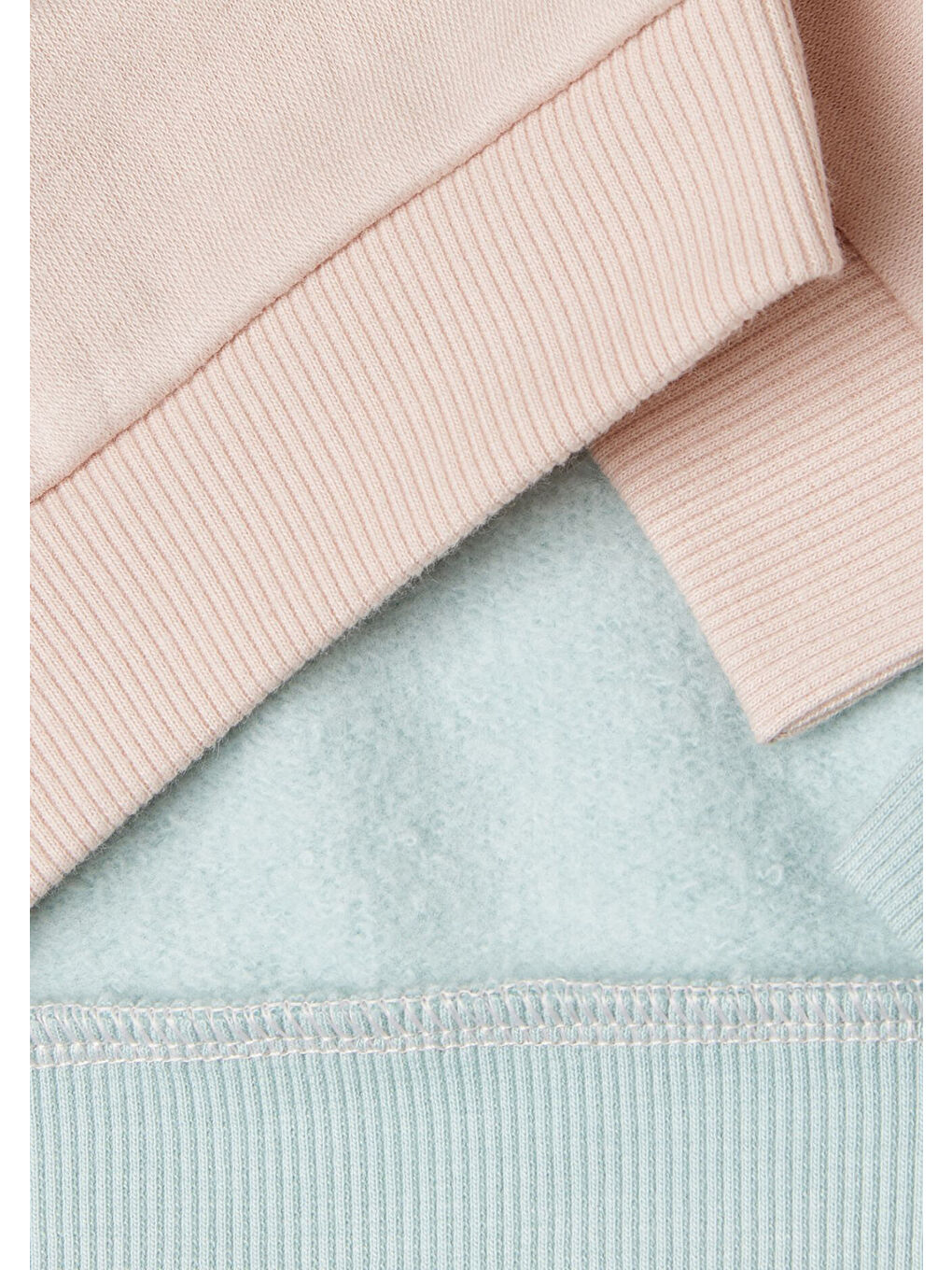 Kız Çocuk Pembe Mix Önü Simli Logo Baskılı Etek Ucu Yırtmaçlı Regular Fit Sweatshirt-2