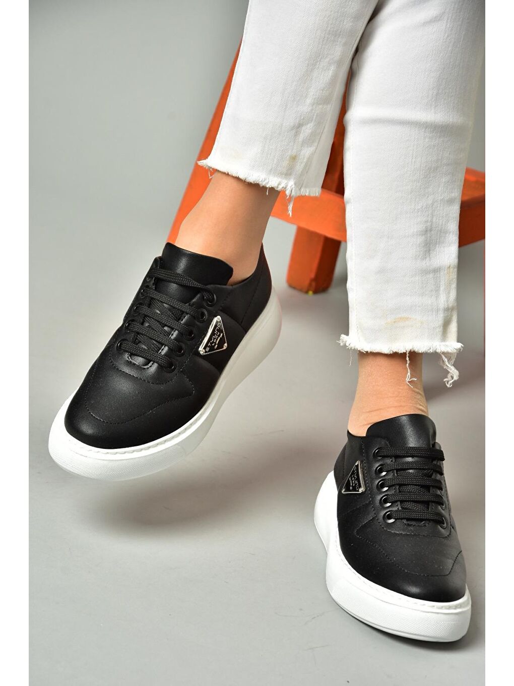 S2740483 Siyah/Beyaz Kadın Sneakers-2