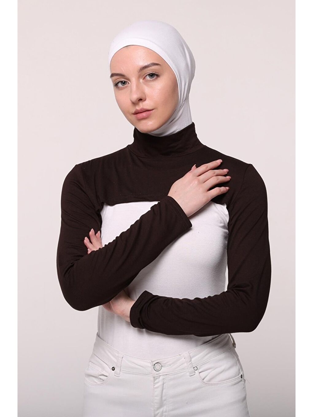 Altobeh Kahverengi Balıkçı Yakalı Boyunluklu Kolluk - 2