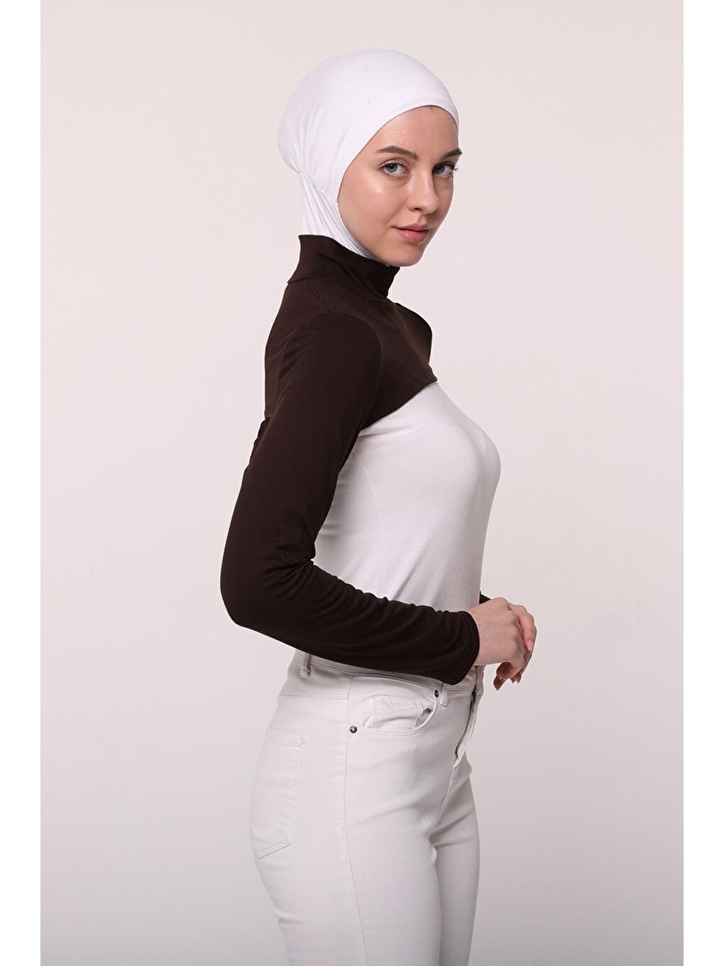 Altobeh Kahverengi Balıkçı Yakalı Boyunluklu Kolluk - 3
