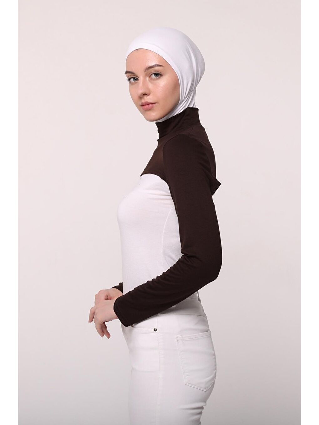Altobeh Kahverengi Balıkçı Yakalı Boyunluklu Kolluk - 4