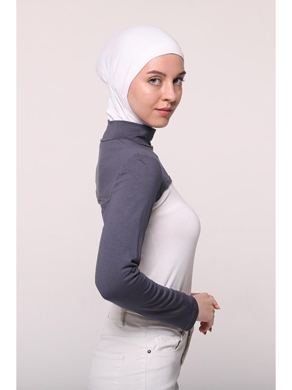 Altobeh Gri Balıkçı Yakalı Boyunluklu Kolluk - 3