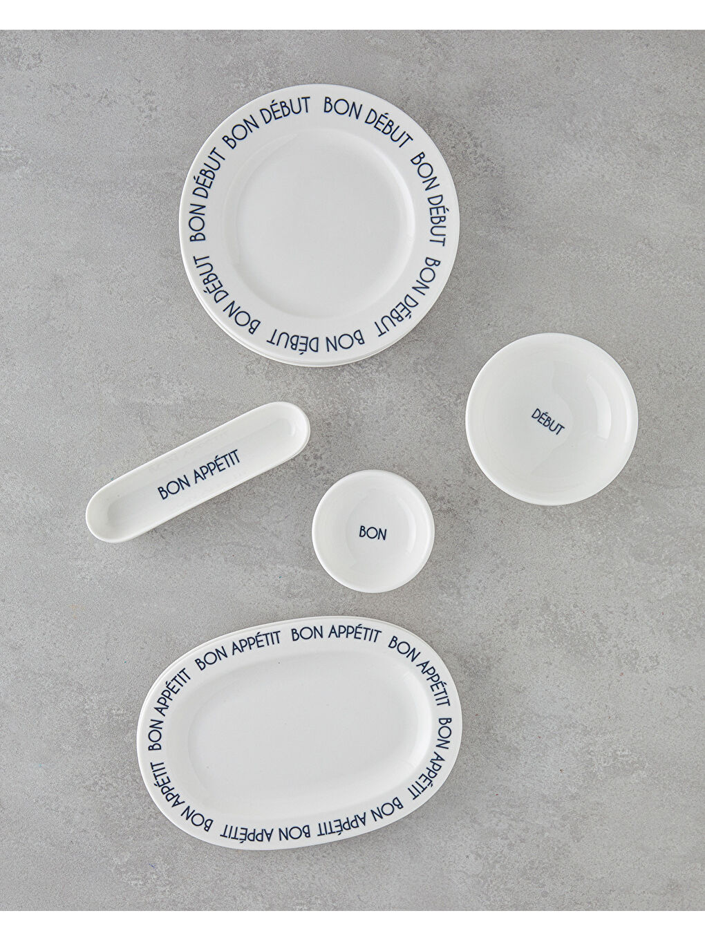 Bon Appetit Porselen Kahvaltı Takımı 12 Parça 4 Kişilik Siyah-1