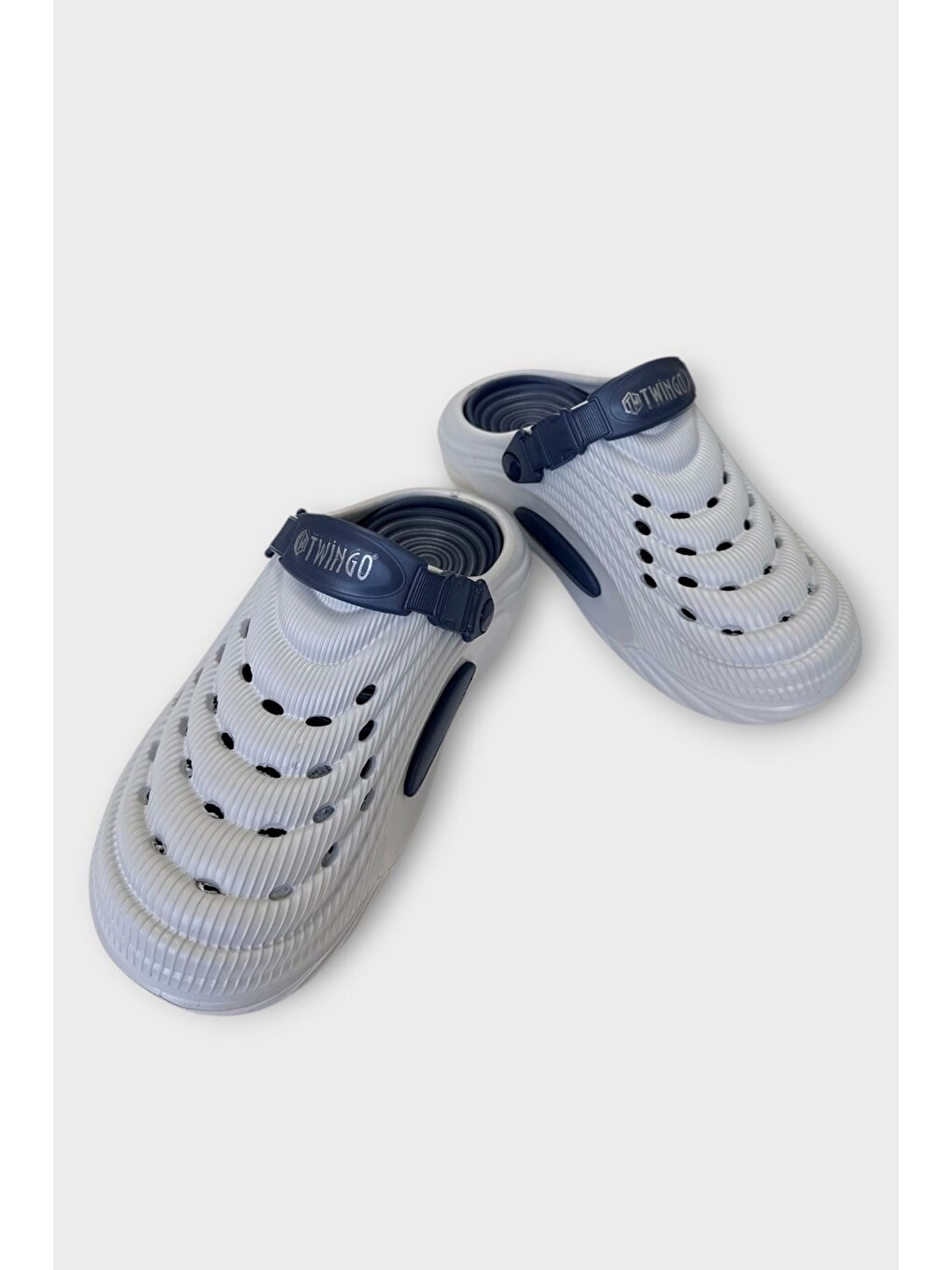 Gri Hasır Desenli Unisex Sabo Terlik Grİ-2
