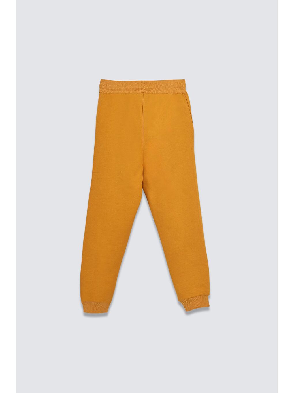 Sarı Basic Şardonlu Çift Cepli Eşofman Altı 3-13 Yaş-1