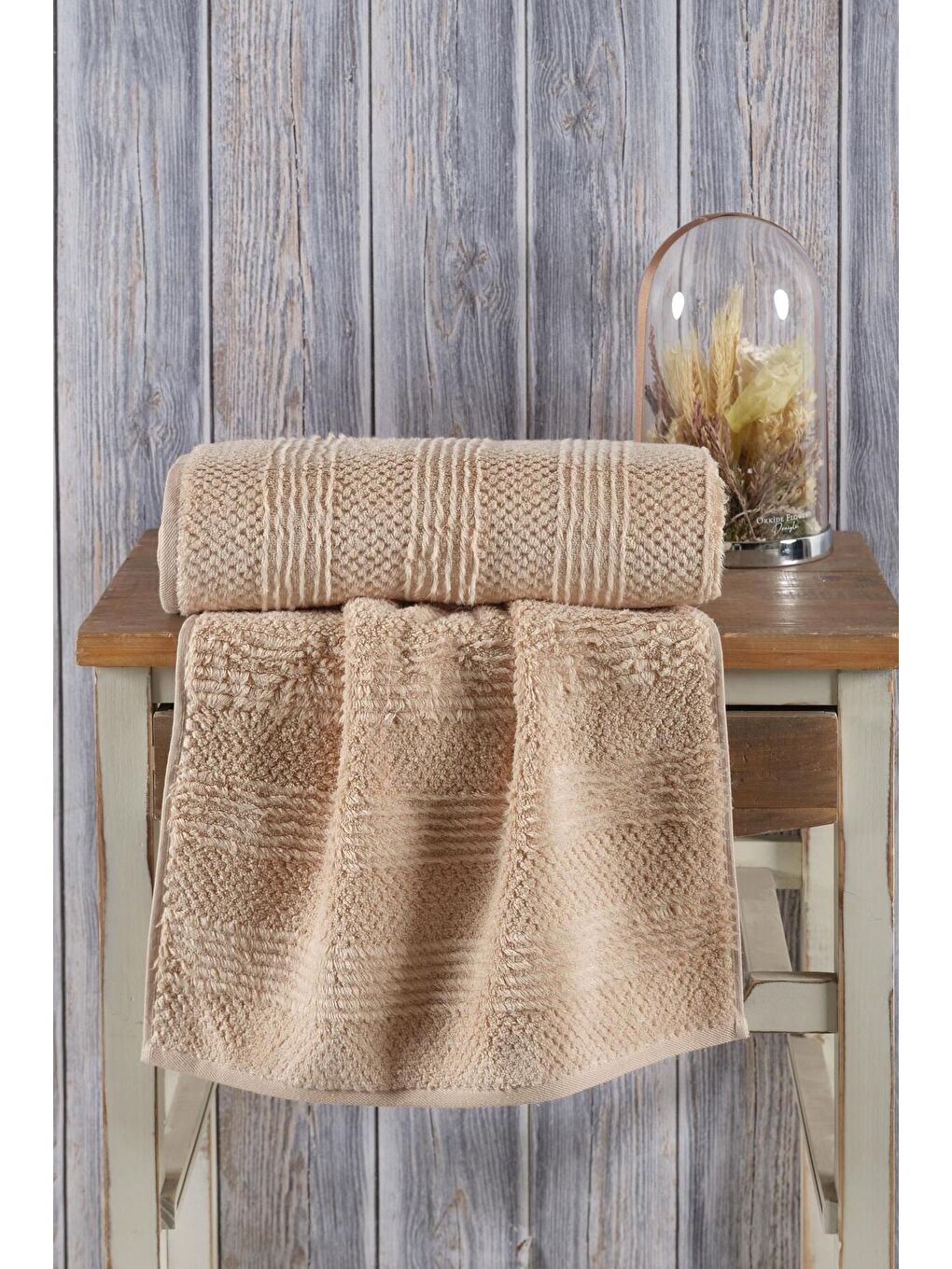 Bej Lavin Premium Pamuk El Havlusu 50x90 cm