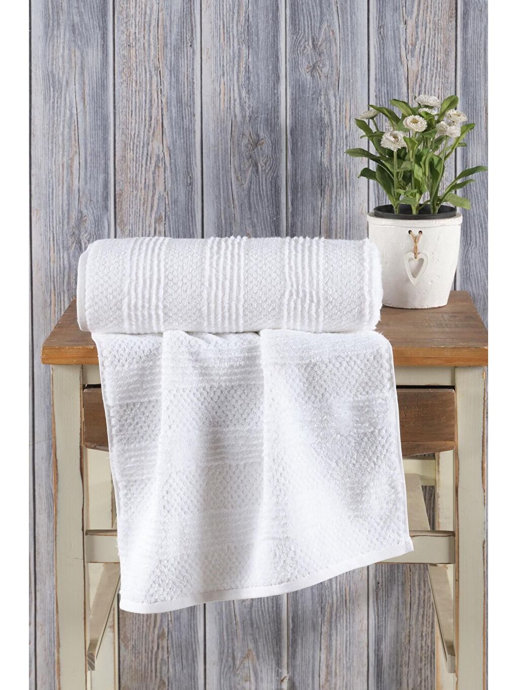 Ekru Lavin Premium Pamuk El Havlusu 50x90 cm