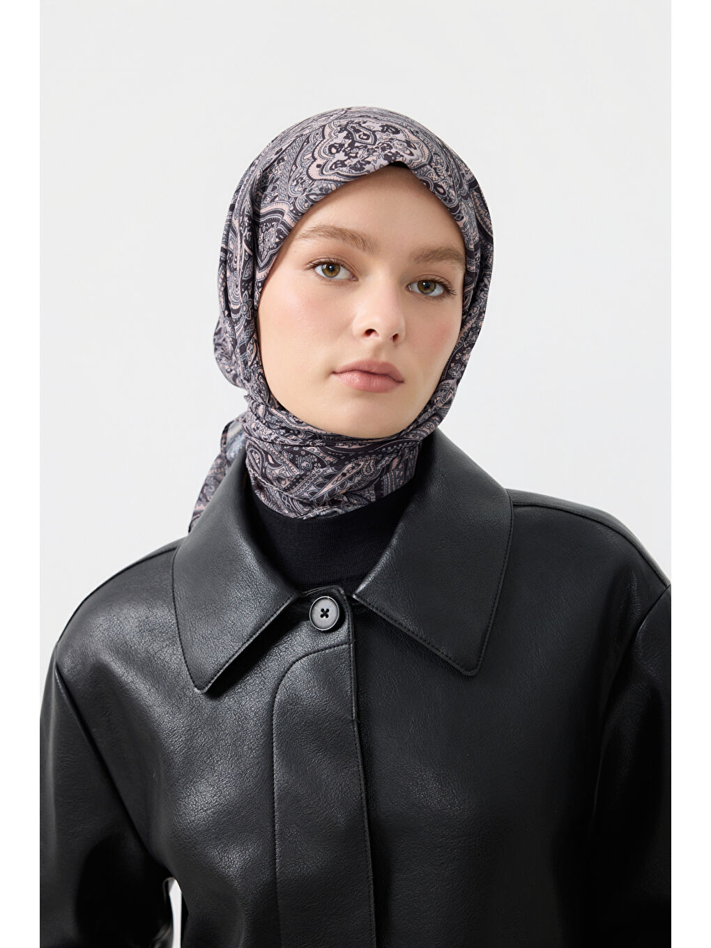 Pembe Pamuk Eşarp Magic Pudra-1