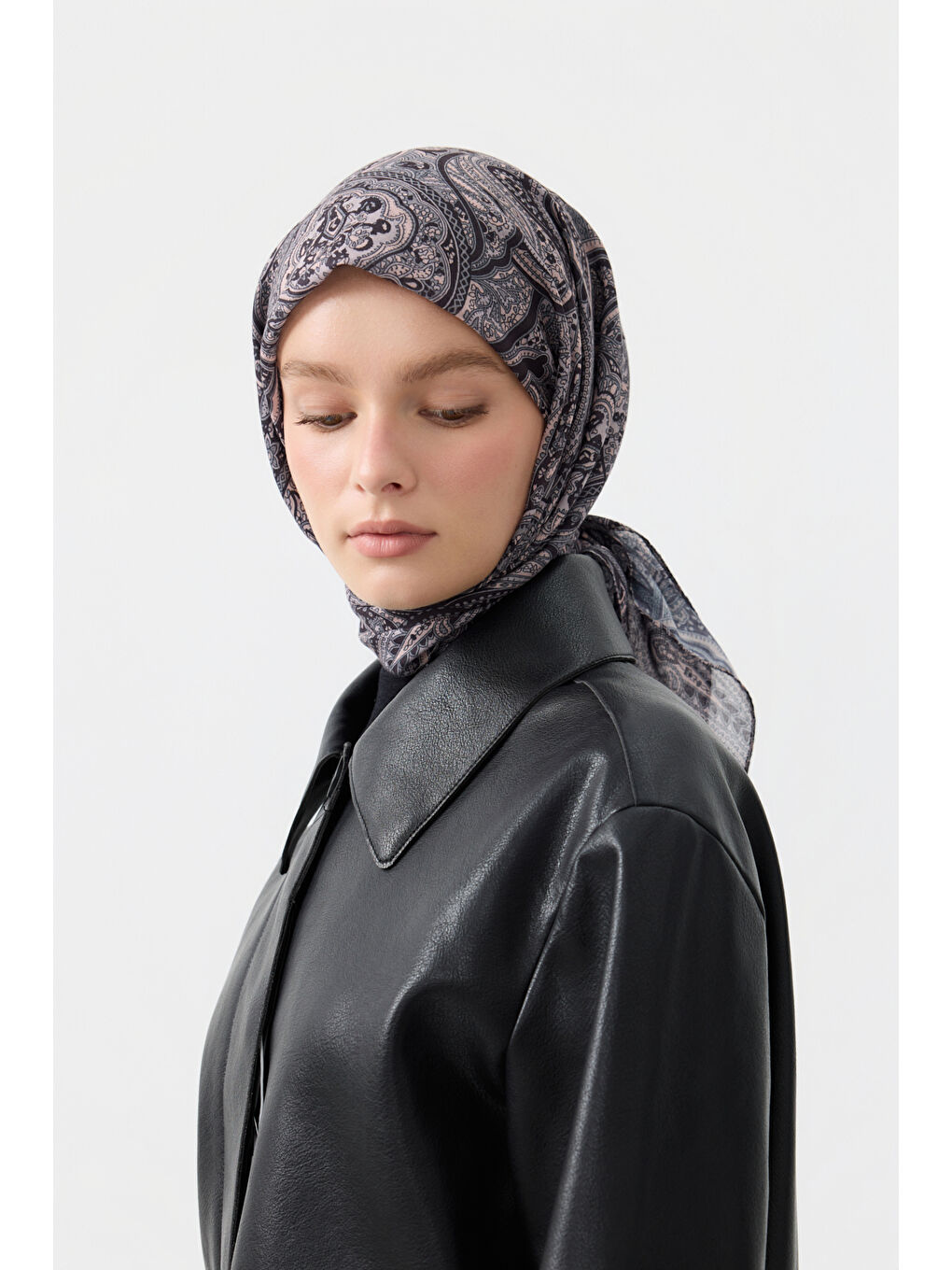 Pembe Pamuk Eşarp Magic Pudra-3