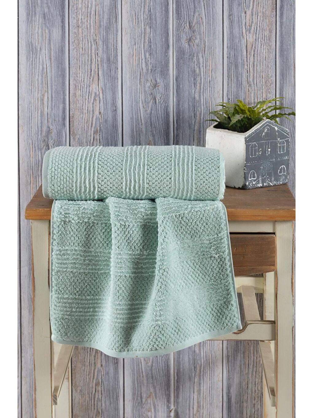 Lavin 100 Premium Pamuk El Havlusu 50x90 cm Yeşil 50x90 cm