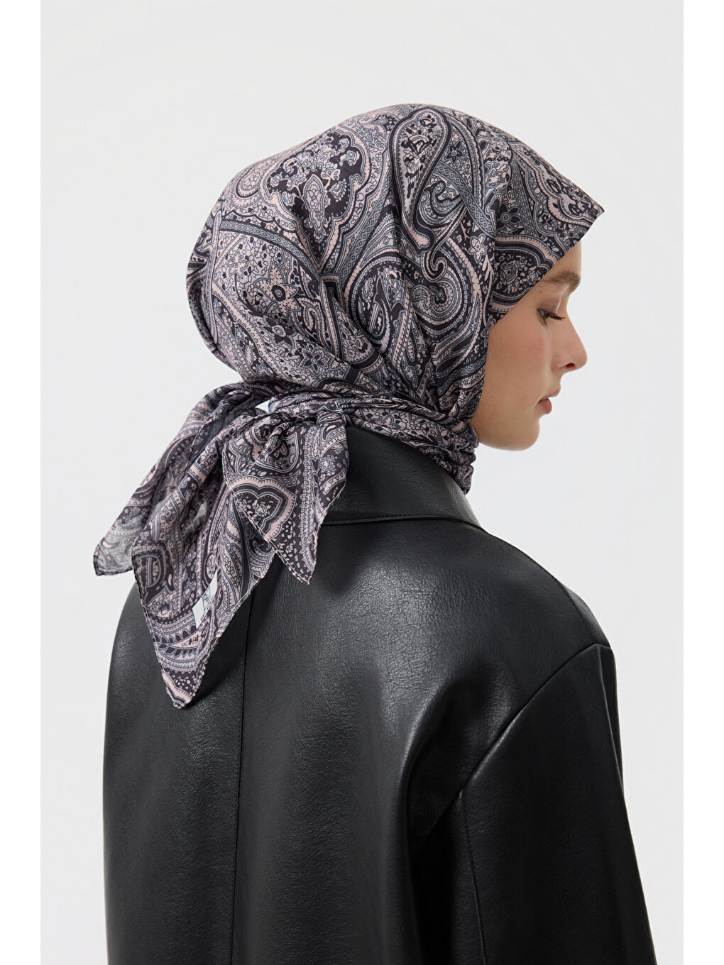 Pembe Pamuk Eşarp Magic Pudra-4