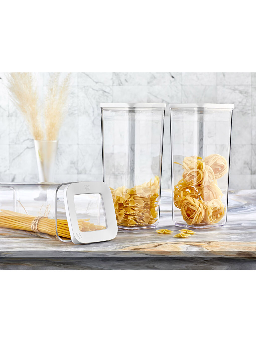 Renksiz Vp-183 Vakumlu Şeffaf 1700 ml Saklama Kabı 3'lü