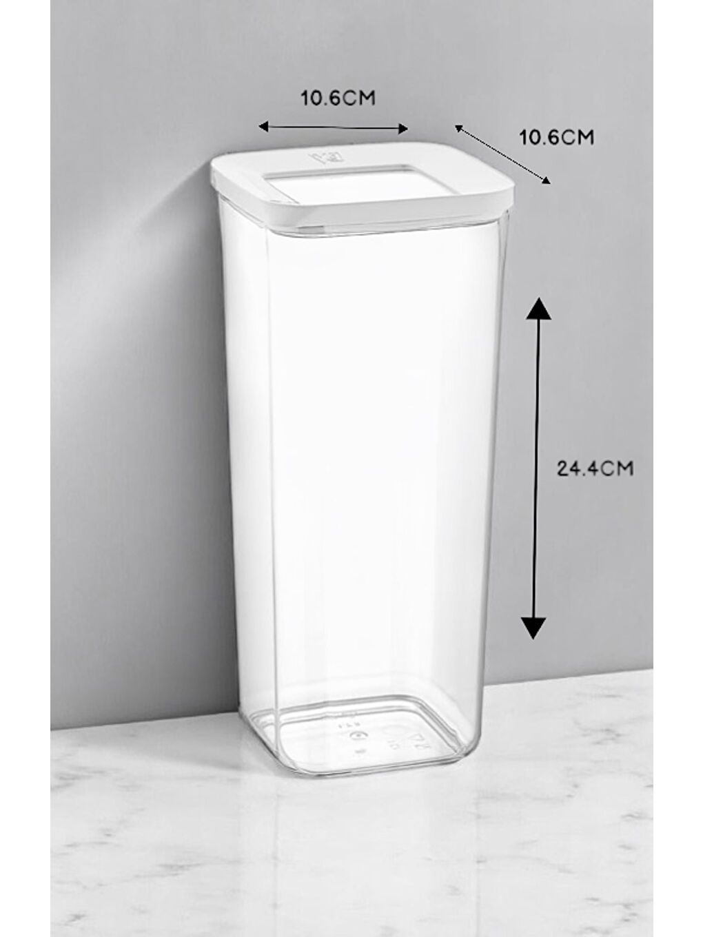 Renksiz Vp-183 Vakumlu Şeffaf 1700 ml Saklama Kabı 3'lü-1