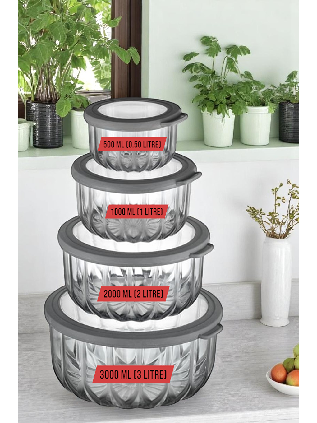 Gri Vp-044 Diamond 4'lü Şeffaf Kabı