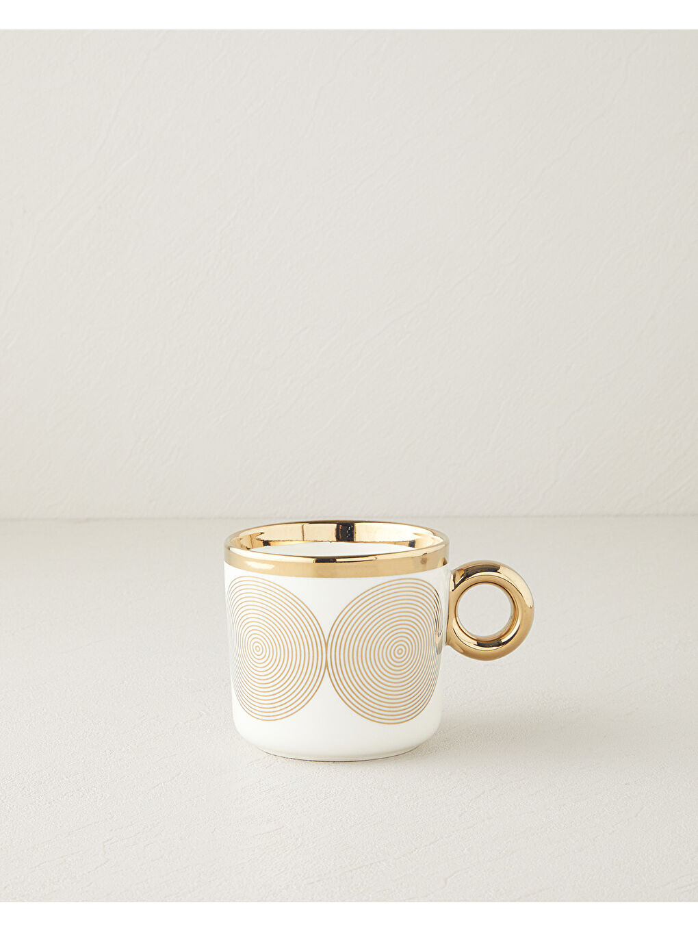 Sarı Gold Swirl New Bone China Kupa 380 ml Gold