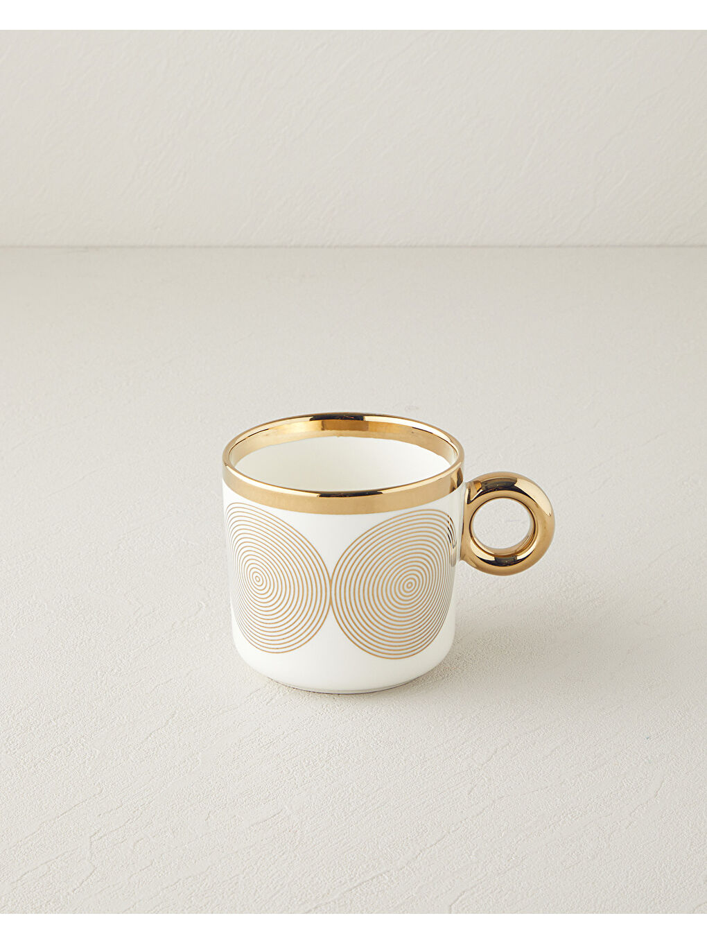 Sarı Gold Swirl New Bone China Kupa 380 ml Gold-1