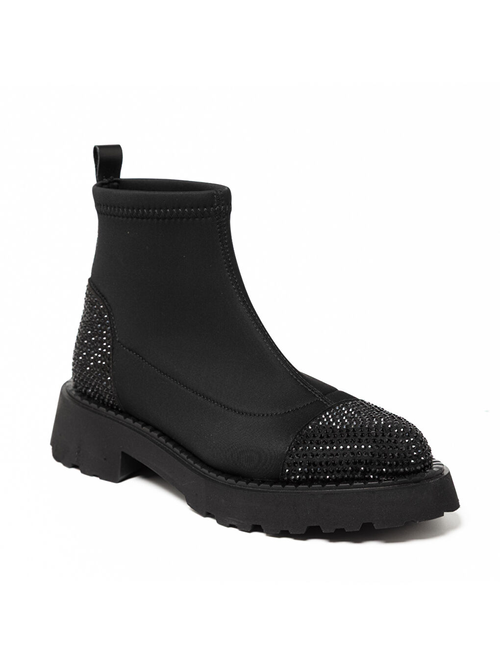 Kadın Bot GTN-24565 Siyah Strec Siyah Taş-1