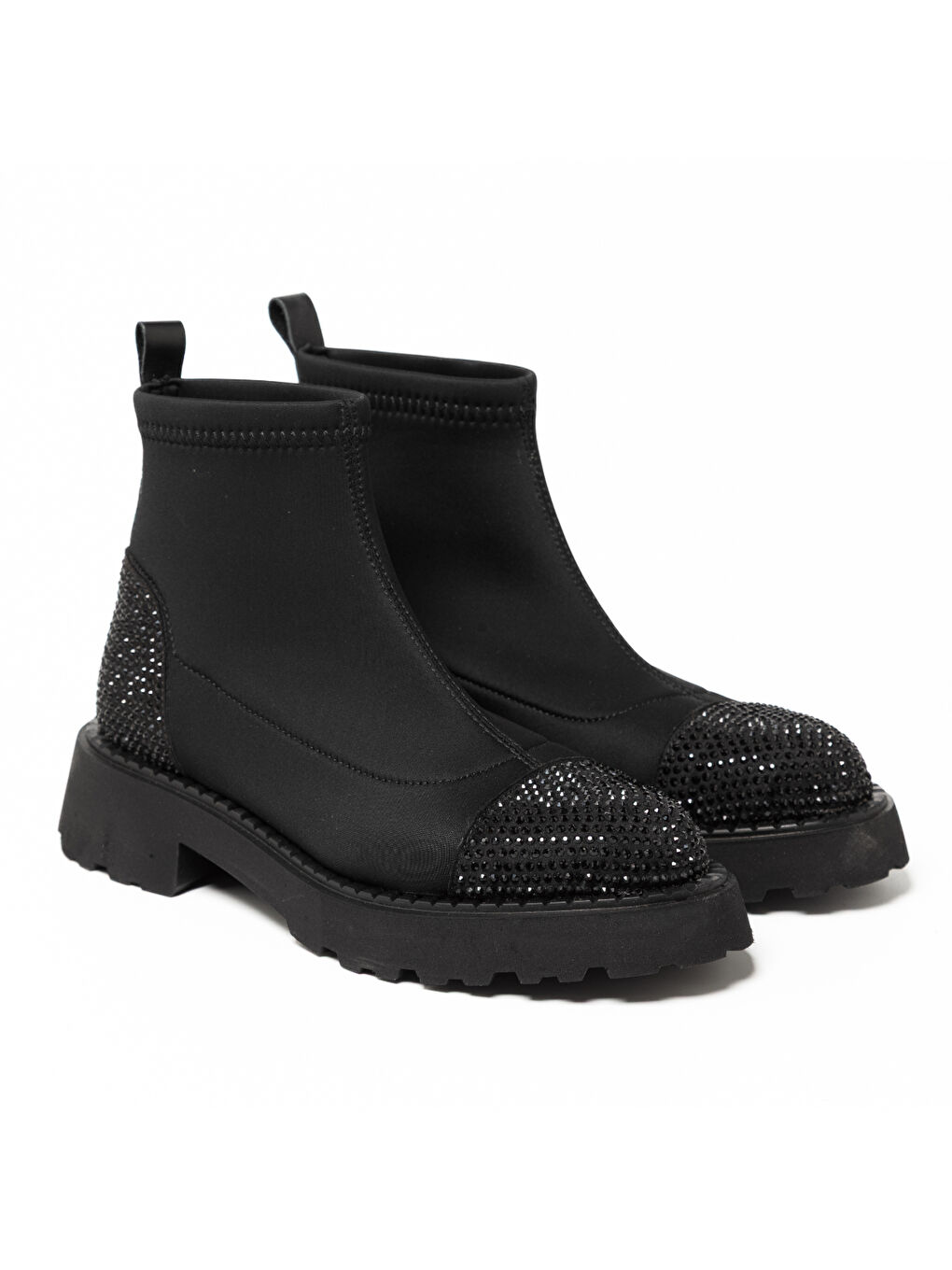 Kadın Bot GTN-24565 Siyah Strec Siyah Taş-2