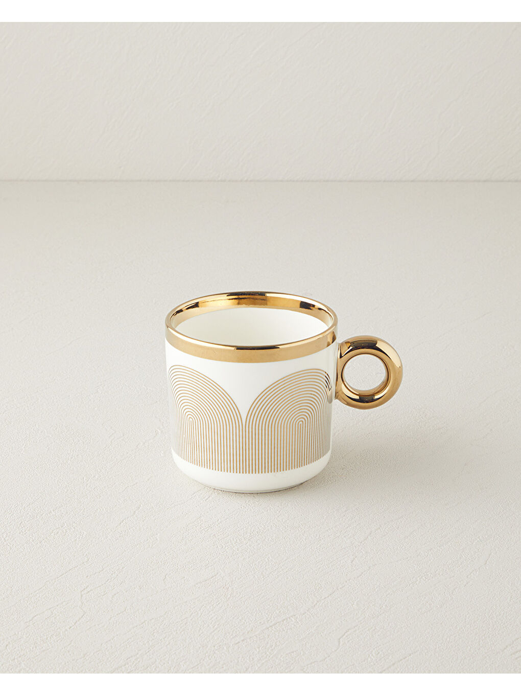 Sarı Gold Helix New Bone China Kupa 380 ml Gold-1