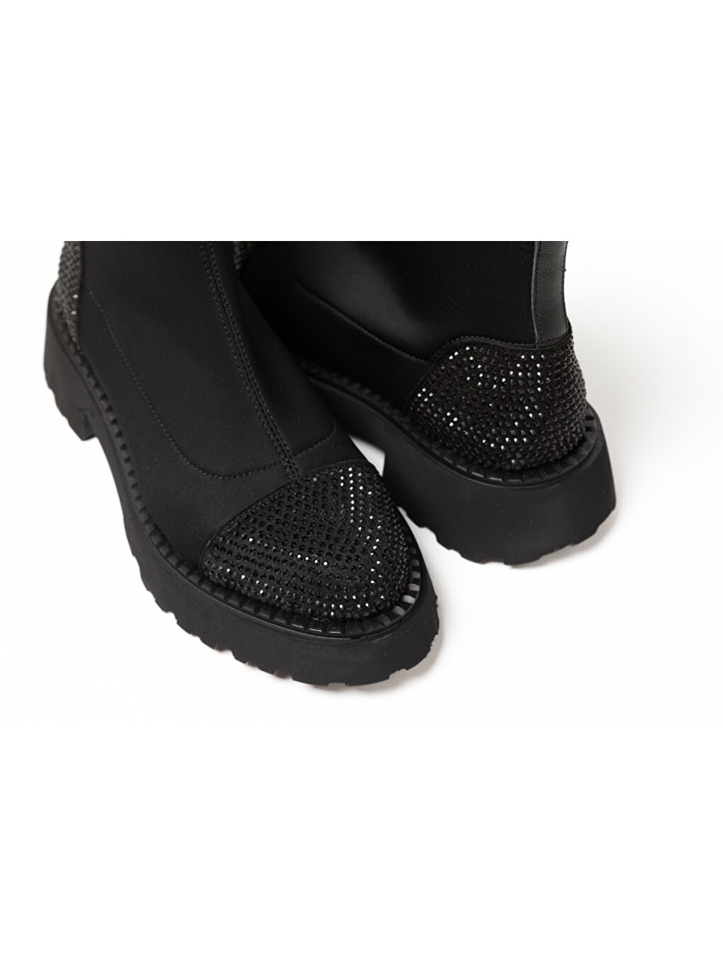 Kadın Bot GTN-24565 Siyah Strec Siyah Taş-6
