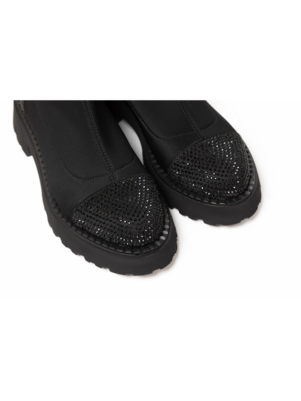 Kadın Bot GTN-24565 Siyah Strec Siyah Taş-7